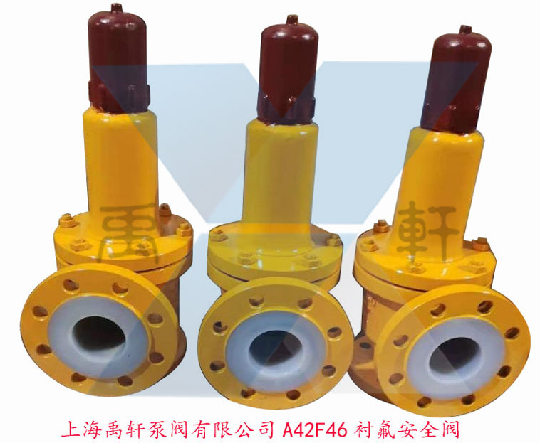 A42F46氟塑料全襯安全閥應用參數與實物圖(圖2)