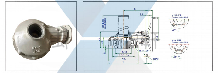 BA-1配電動執行器傘齒輪(圖2) BA-1配電動執行器傘齒輪(圖2)