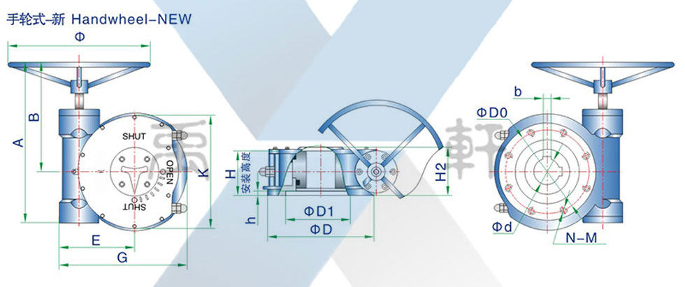 QDX3-5帶鏈輪閥門手動裝置(圖1) QDX3-5帶鏈輪閥門手動裝置(圖1)