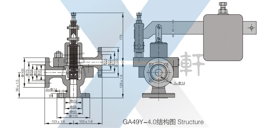 GA49H-40-DN25脈衝式安全閥(圖1) GA49H-40-DN25脈衝式安全閥(圖1)