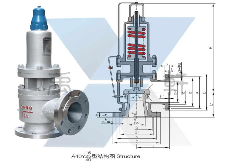 A40Y-25C帶散熱器彈簧全啟式安全閥(圖1) A40Y-25C帶散熱器彈簧全啟式安全閥(圖1)