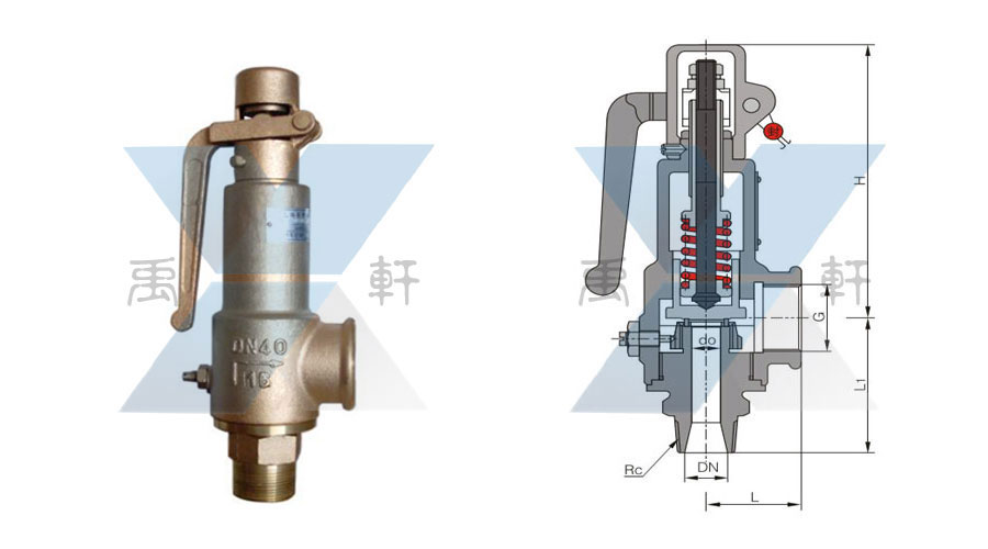 A28W-16T黃銅彈簧全啟式安全閥(圖1) A28W-16T黃銅彈簧全啟式安全閥(圖1)