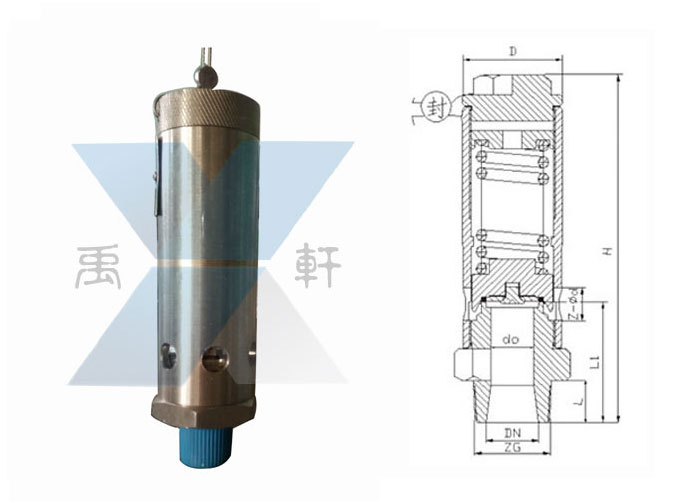 AK28W-16R不鏽鋼空壓機安全閥(圖1) AK28W-16R不鏽鋼空壓機安全閥(圖1)