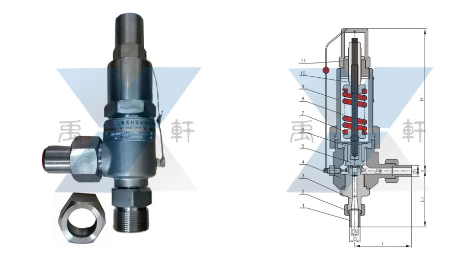 A61Y-450P帶焊接管彈簧式安全閥(圖1) A61Y-450P帶焊接管彈簧式安全閥(圖1)